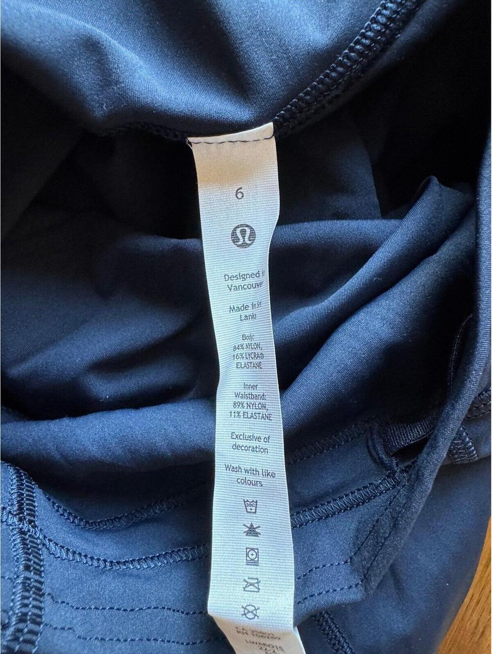 Lululemon Base Pace High Rise 23” True Navy Size 6 NWT - Picture 6 of 7